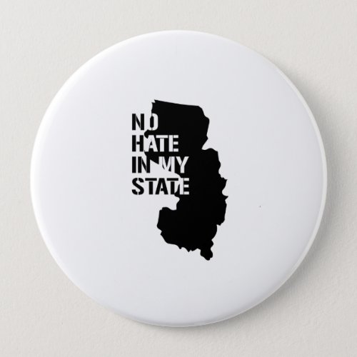 New Jersey No Hate In My State Button