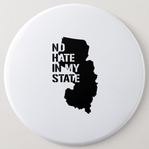 New Jersey No Hate In My State Pinback Button