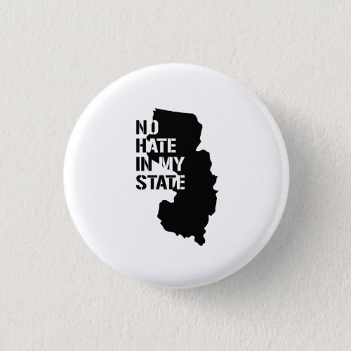 New Jersey No Hate In My State Pinback Button