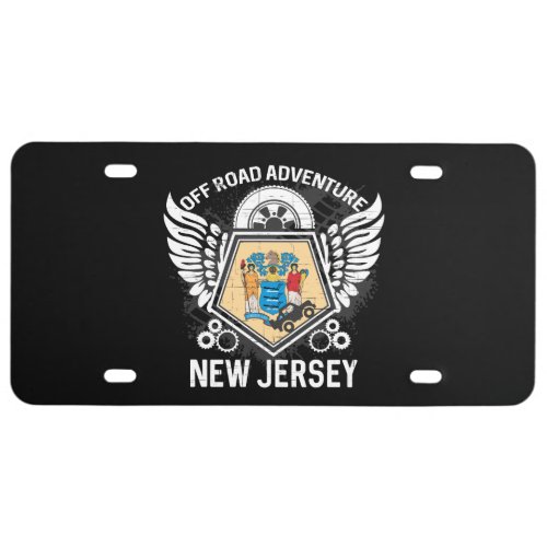 New Jersey Off Road Adventure 4x4 Trails Mudding License Plate