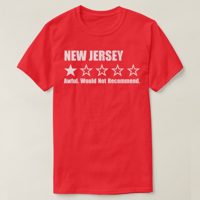 New Jersey One Review  1 T-Shirt (Design Front)
