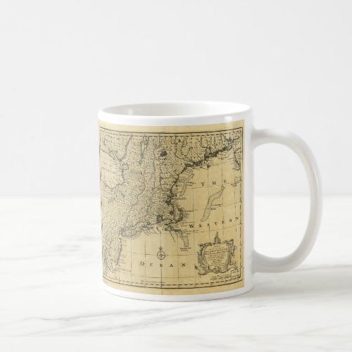 New Jersey Pennsylvania New York New England 1747 Coffee Mug