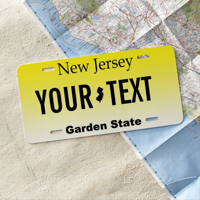 New Jersey Personalized Vanity License Plate