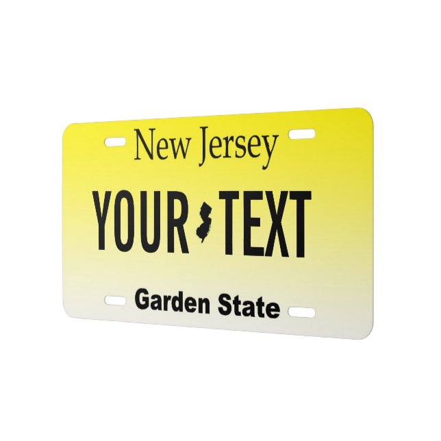 New Jersey Personalized Vanity License Plate