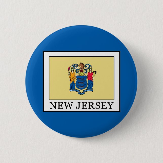 New Jersey Pinback Button (Front)