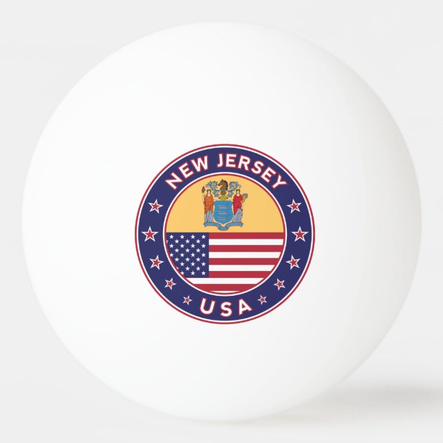 New Jersey Ping Pong Ball (Front)