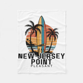 New Jersey Point Pleasant Surfing Surfer _1 Fleece Blanket