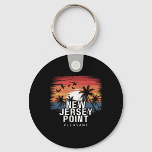 New Jersey Point Pleasant Surfing Surfer Keychain