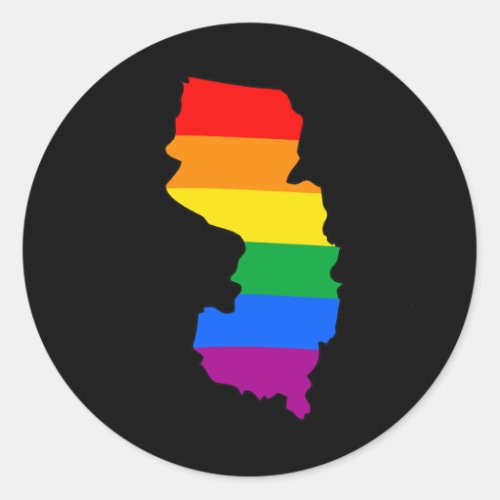 NEW JERSEY PRIDE _png Classic Round Sticker