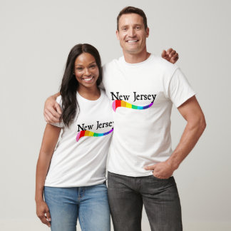 New Jersey Pride Rainbow Wave Pride Parade NJ Gay T-Shirt