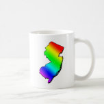 New Jersey Rainbow Outline Coffee Mug