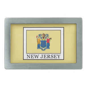 New Jersey Rectangular Belt Buckle