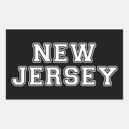 New Jersey Rectangular Sticker