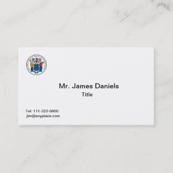 New Jersey Seal Business Card by Dollarsworth at Zazzle