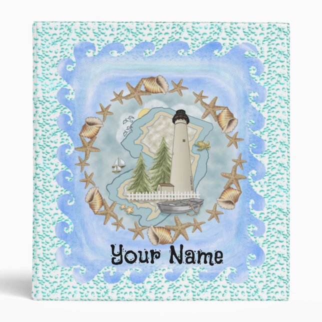 New Jersey Shells Lighthouse Binder (Front)