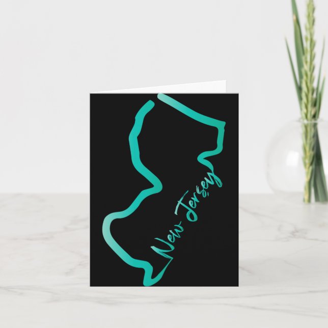 New Jersey Shirt Jersey Graphic Tees For Women. Me Card (Front)