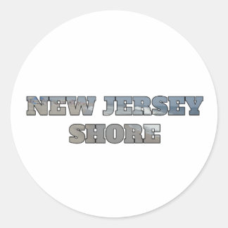 New Jersey Shore Classic Round Sticker