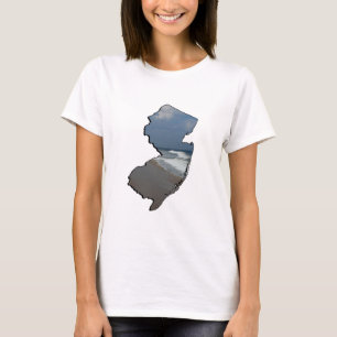 New Jersey Shore State Outline T-Shirt