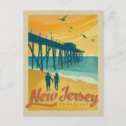 New Jersey Shoreline Postcard