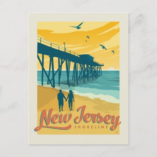 New Jersey Shorline Postcard