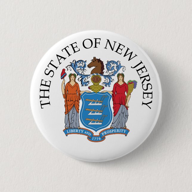 New Jersey sign Button (Front)
