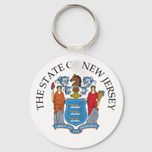 New Jersey sign Keychain
