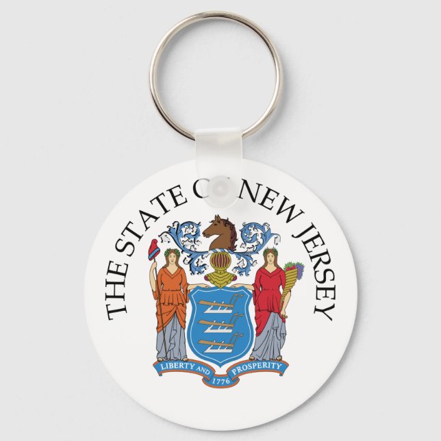 New Jersey sign Keychain (Front)
