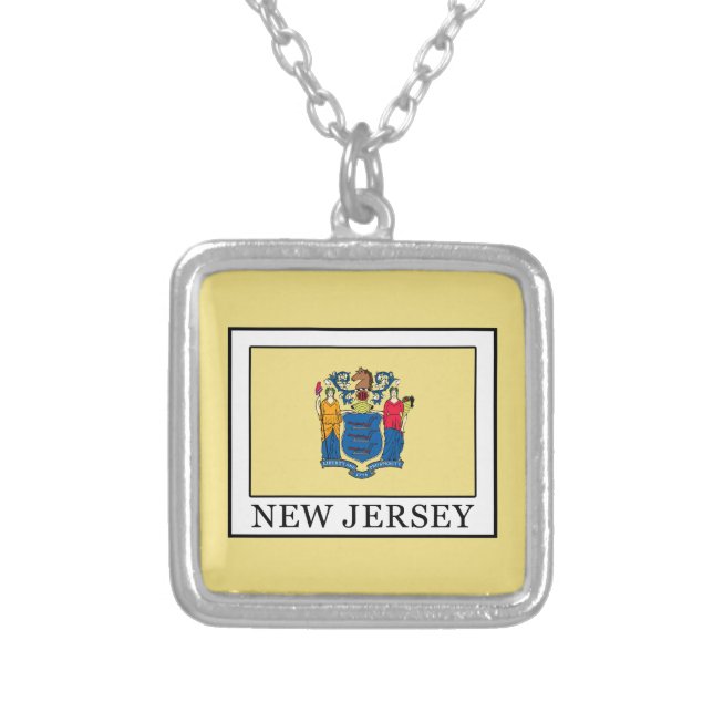 New Jersey Silver Plated Necklace (Front)