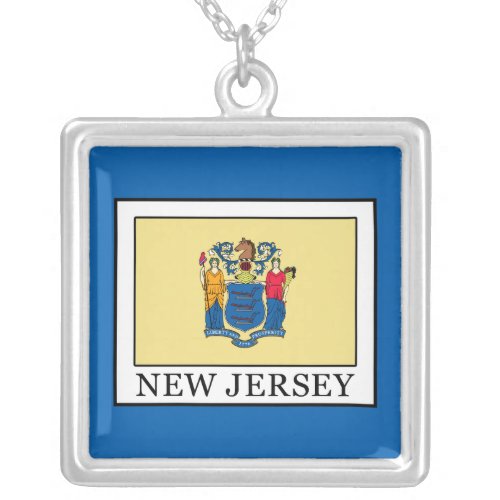 New Jersey Silver Plated Necklace