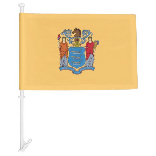 New Jersey State Car Flag