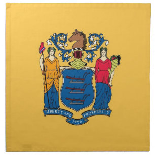 New Jersey State Flag American MoJo Napkin
