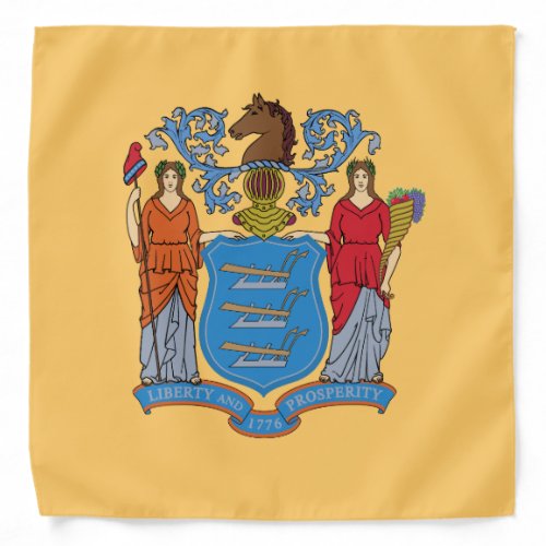 New Jersey State Flag Bandana