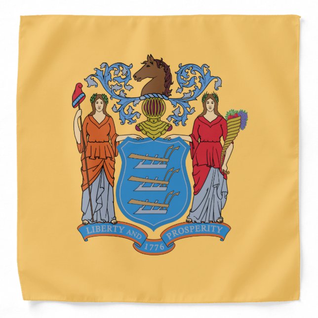 New Jersey State Flag Bandana (Front)