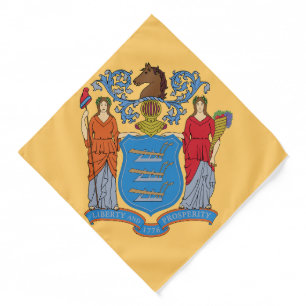 New Jersey state flag Bandana