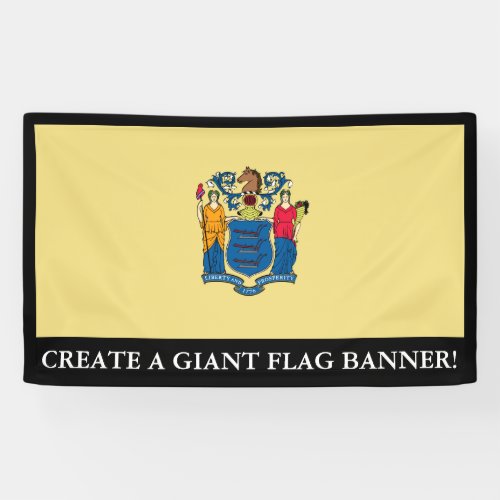 New Jersey State Flag Banner