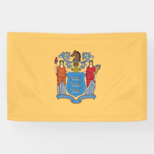 New Jersey State Flag Banner