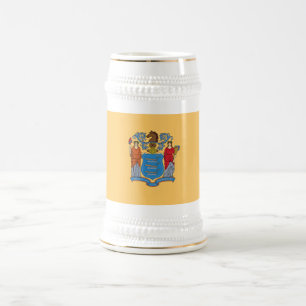 New Jersey State Flag Beer Stein
