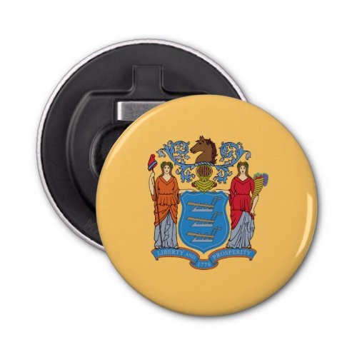 New Jersey State Flag Bottle Opener