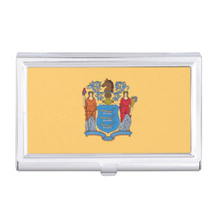 New Jersey State Flag Business Card Case