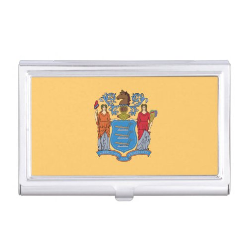 New Jersey State Flag Business Card Case