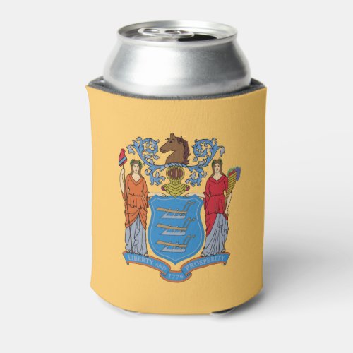 New Jersey State Flag Can Cooler