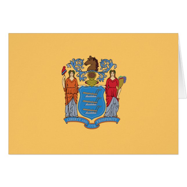 New Jersey State Flag Cards (Front Horizontal)