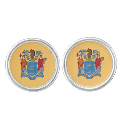 New Jersey State Flag Cufflinks