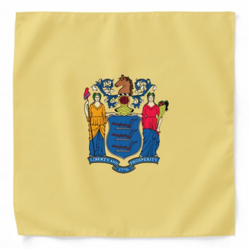 New Jersey State Flag Design Bandana