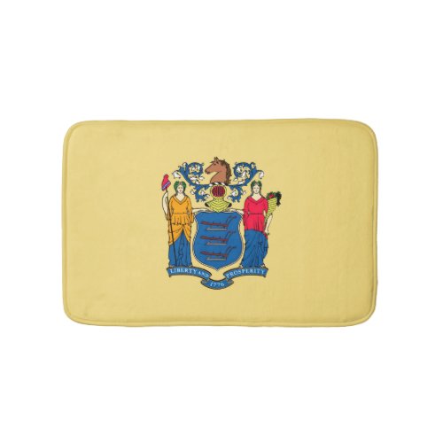 New Jersey State Flag Design Bath Mat