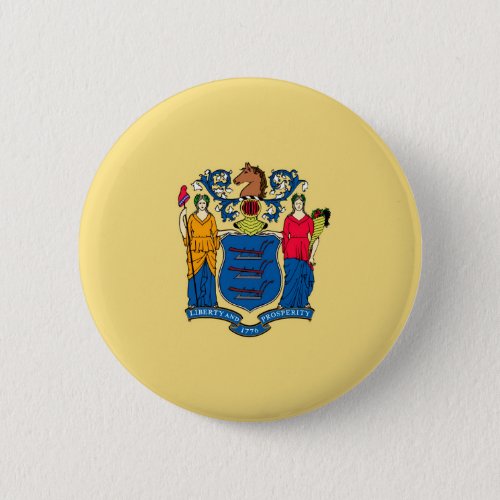 New Jersey State Flag Design Button