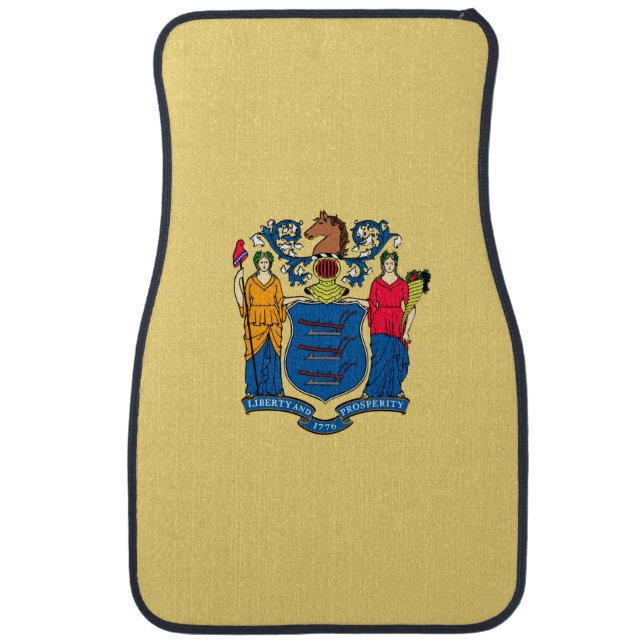 New Jersey State Flag Design Car Mat (Front)