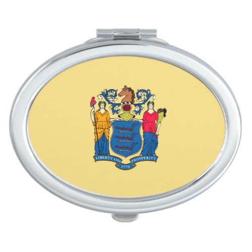 New Jersey State Flag Design Compact Mirror