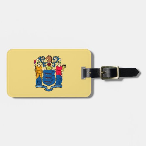 New Jersey State Flag Design Luggage Tag