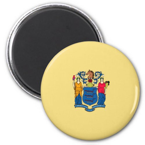 New Jersey State Flag Design Magnet